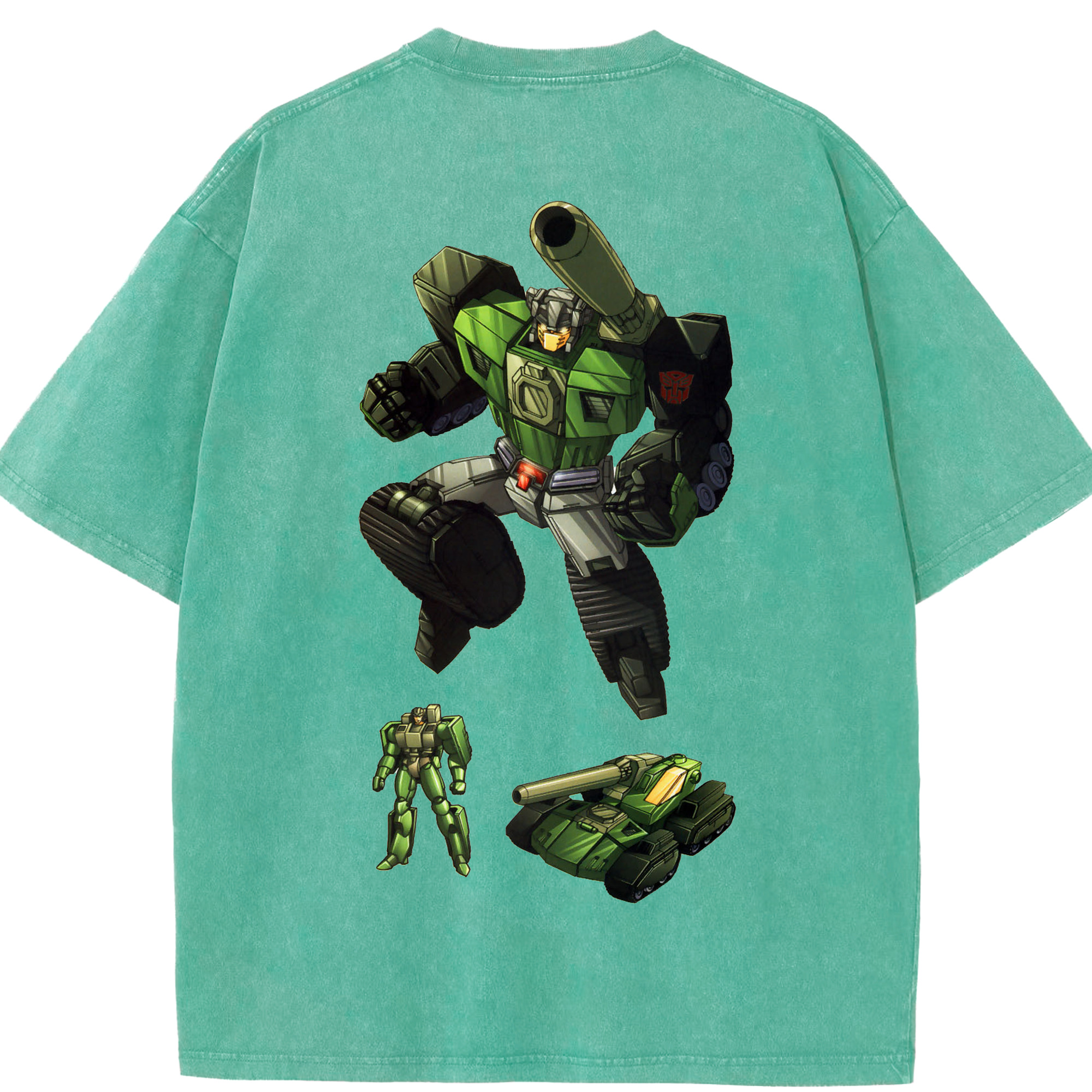 （画像用）  綿100% ヴィンテージ風 半袖Tシャツ（背面プリント）
